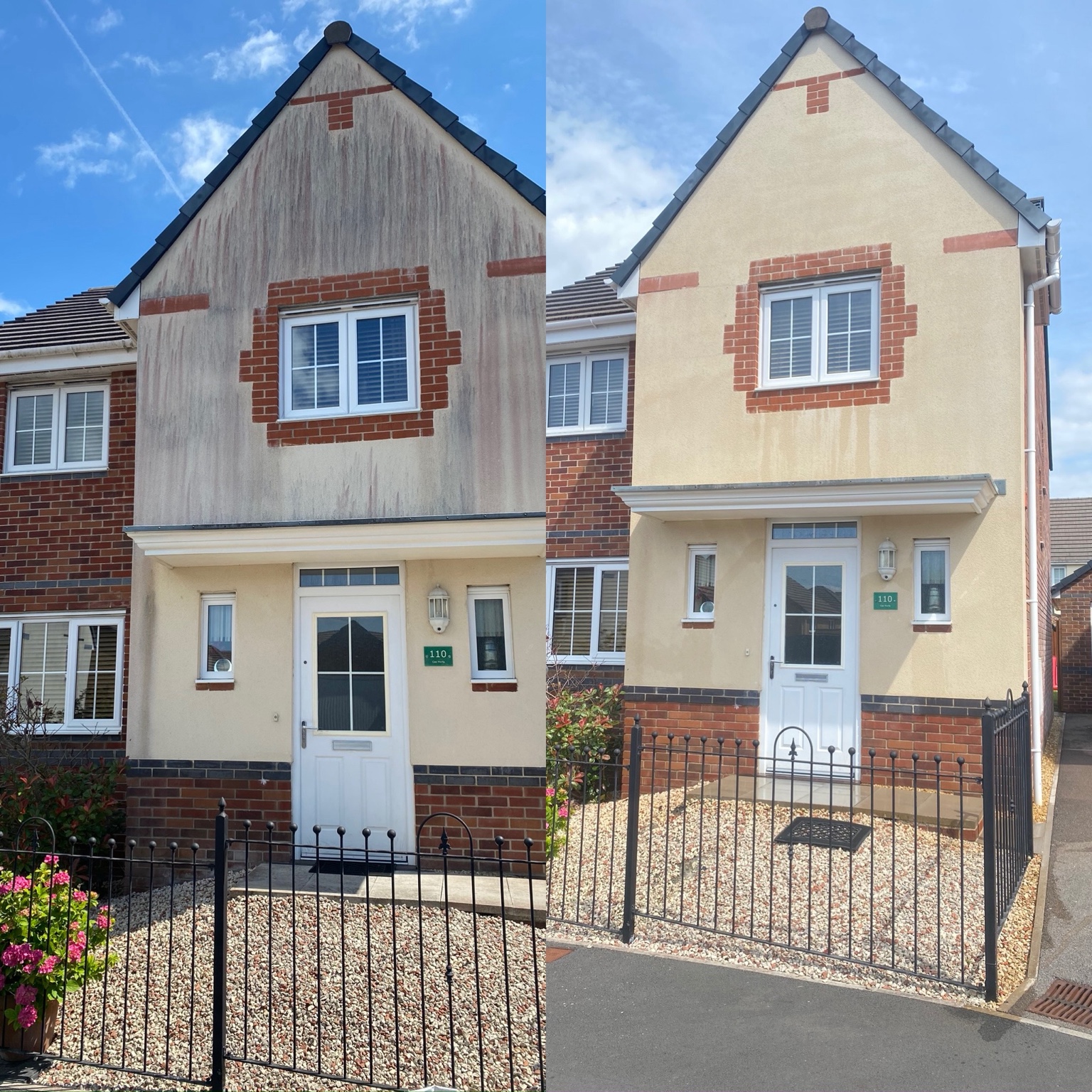 Before and after render cleaning transformation completed by EverClean